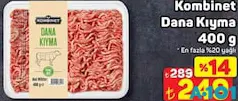 KOMBİNET DANA KIYMA 400 G fiyat ve kampanya bilgisi